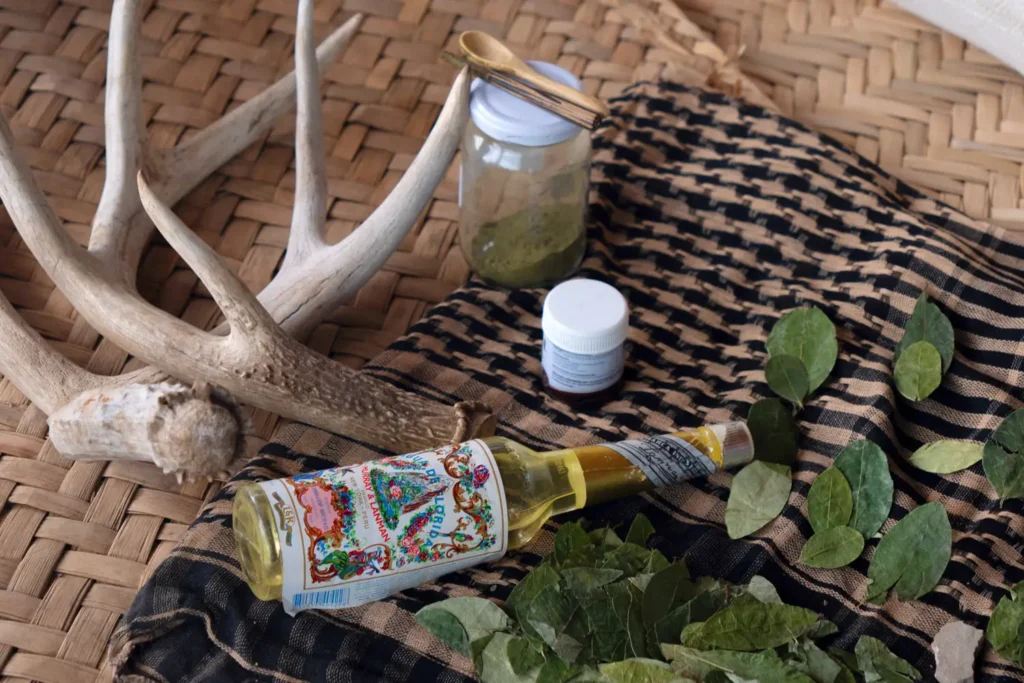 antler coca ceremonial items